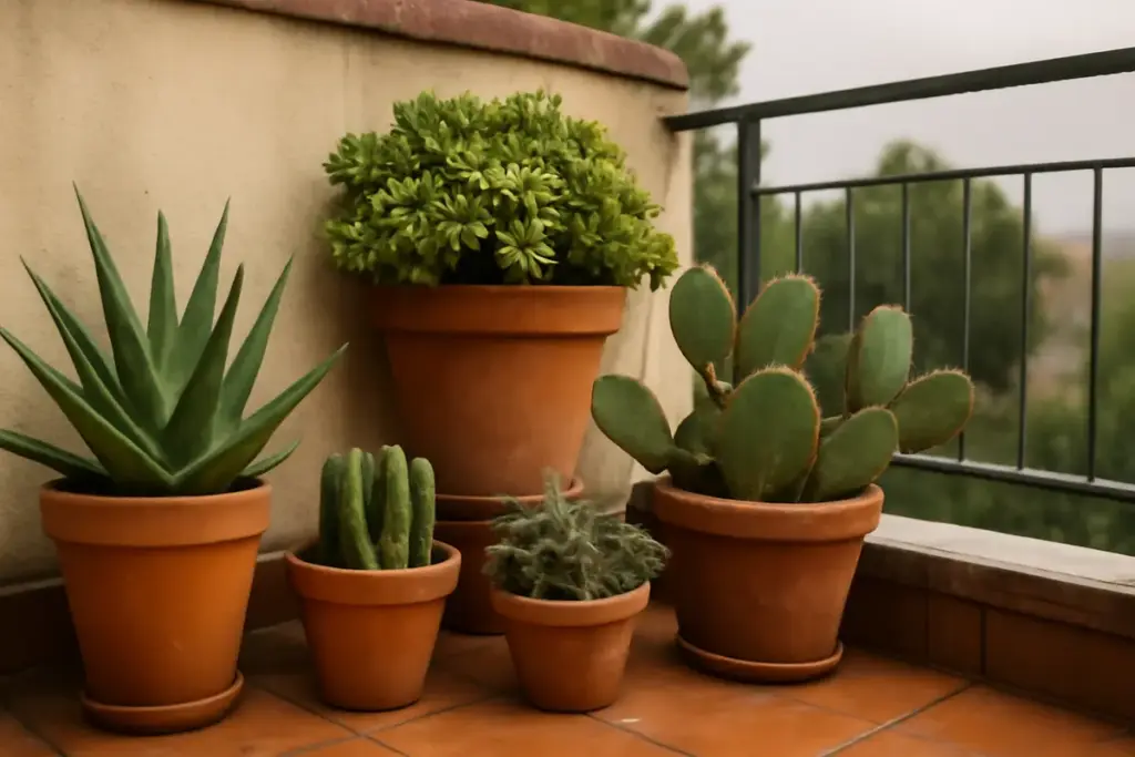 Piante grasse da esterno per terrazzi: soluzioni facili che resistono alle intemperie