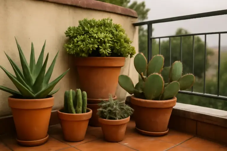 Piante grasse da esterno per terrazzi: soluzioni facili che resistono alle intemperie