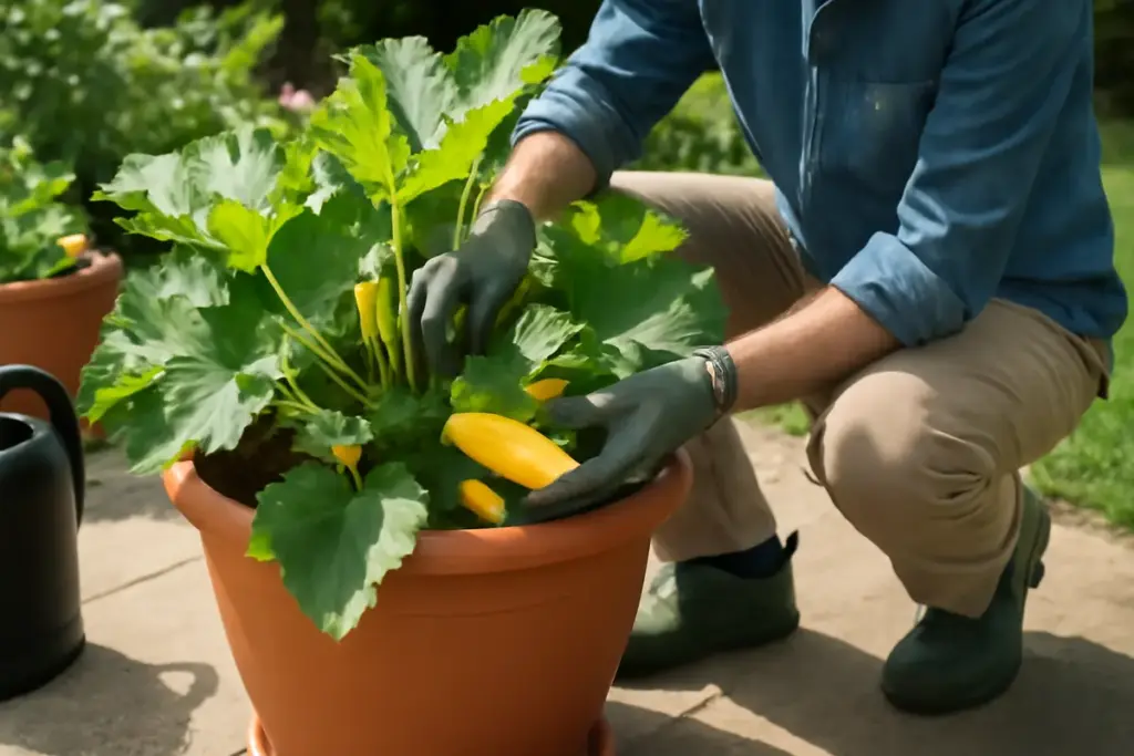 Come coltivare zucchine in vaso senza errori: la strategia che aumenta davvero la produttività