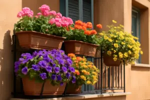 Fiori stagionali da balcone colorato: la combinazione che garantisce fioriture continue senza sforzi