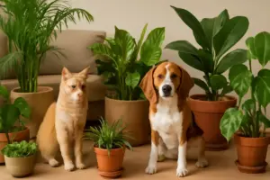 Piante d’appartamento sicure per animali domestici: le varietà da tenere se hai cani e gatti in casa