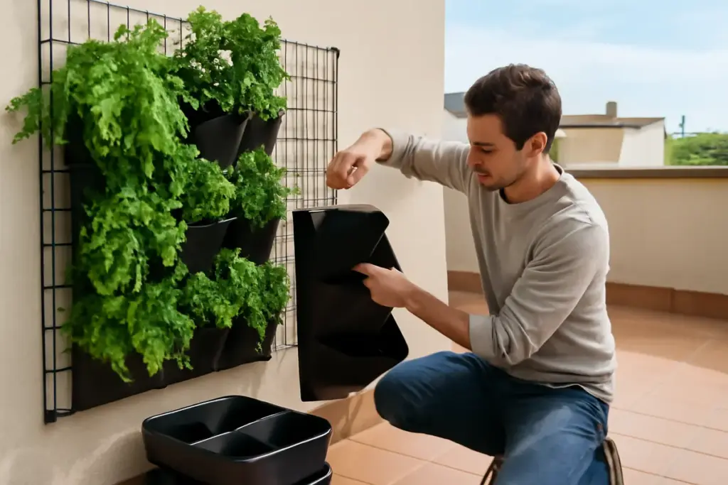 Come creare una parete verde su terrazzo? Il sistema modulare che si monta in poche ore
