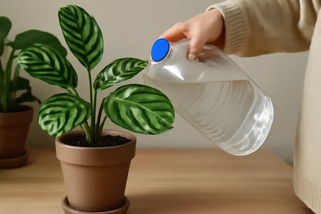 Posso usare acqua distillata sulle piante d’appartamento? Il vantaggio per le foglie di alcune specie sensibili