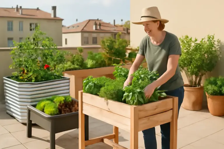 Aiuole rialzate in terrazzo: materiali e forme che facilitano la coltivazione anche ai principianti