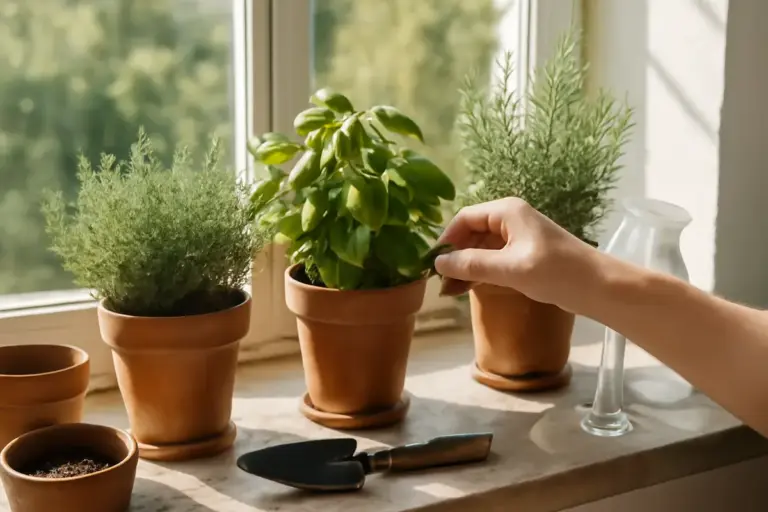 Realizzare un angolo aromatico sul davanzale: accorgimenti che garantiscono raccolto profumato e rigoglioso