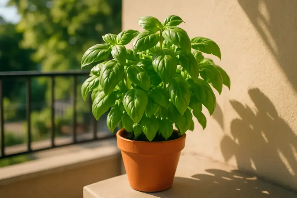 Basilico al sole: quanto ne ha bisogno e come coltivarlo